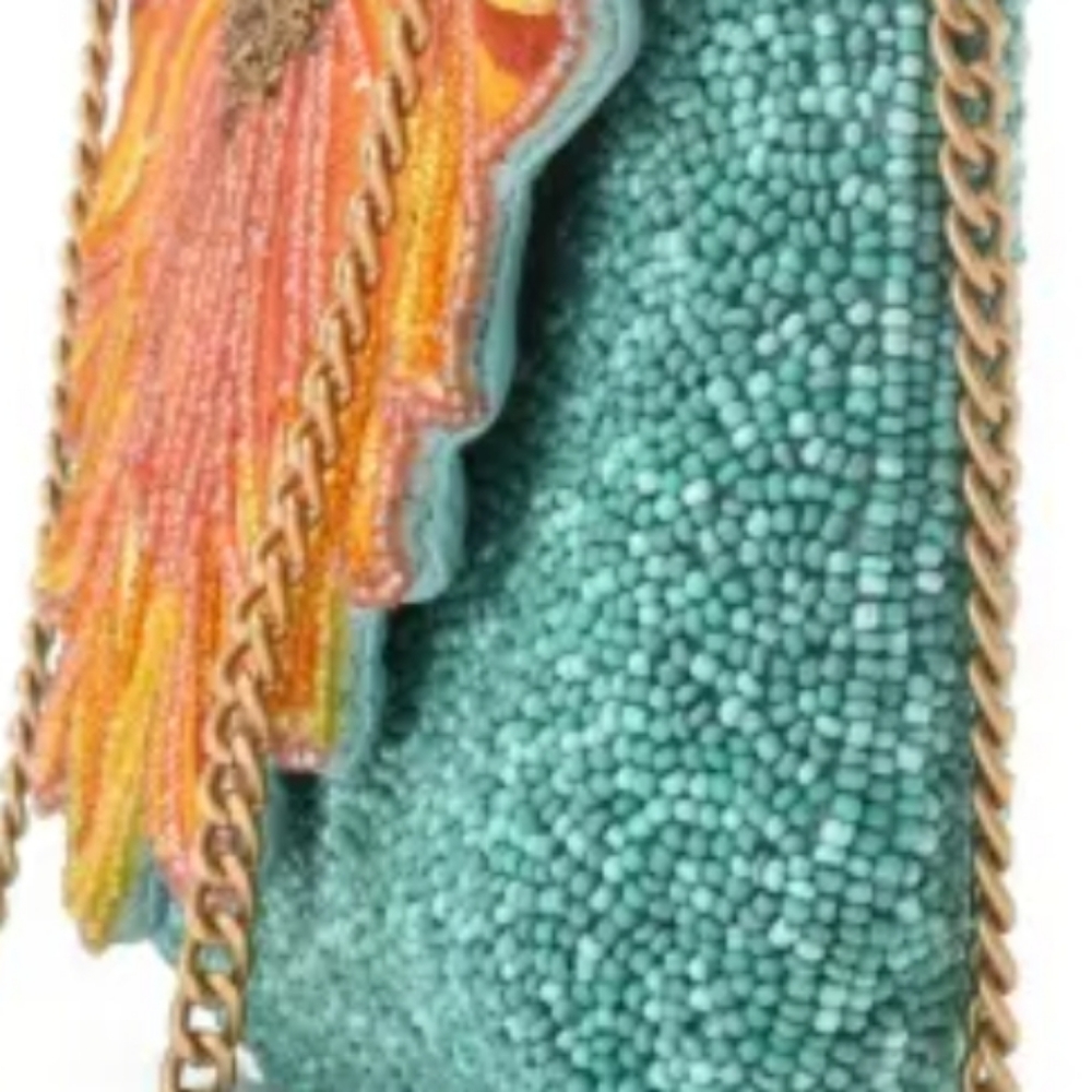 💎SOLD 💎NWT Retired Rare MF  Beads Sunflower Power Crossbody Clutch. Collectib… - Picture 11 of 16